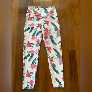 Fit Booty Tropical Floral Women's Leggings size M